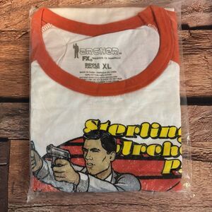 Ripple Junction Archer PI Baseball T-Shirt XL White Red FX Retro Raglan Tee New